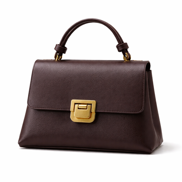 Seralyn – Structured Handbag in Espresso