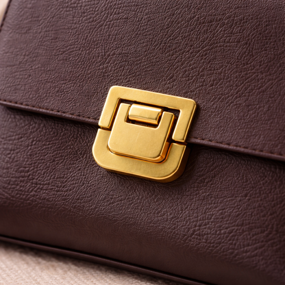 Seralyn – Structured Handbag in Espresso
