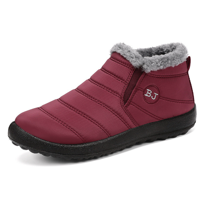 Top-down view of Ember slip-on boots showing stretch side panels