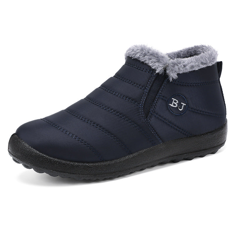 Turmeric yellow winter comfort boots with side stretch panels