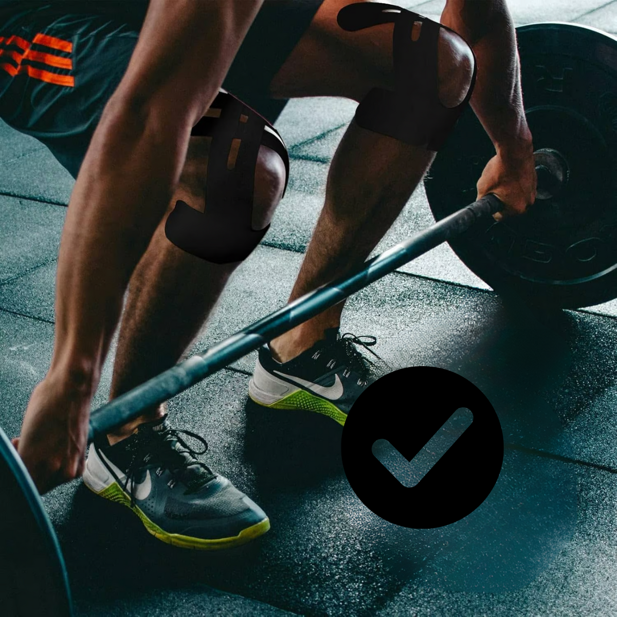 Close-up of high-performance gel adhesive on Flexon kinesiology tape