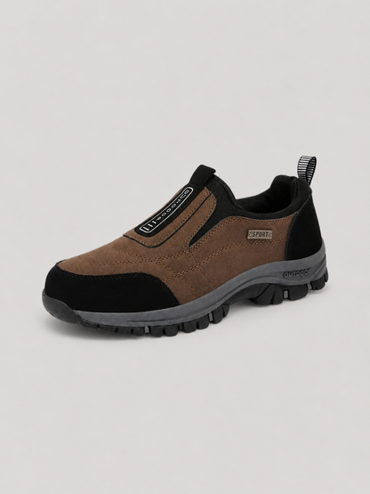 Fordham men's slip-on walking shoes displayed in multiple colour options