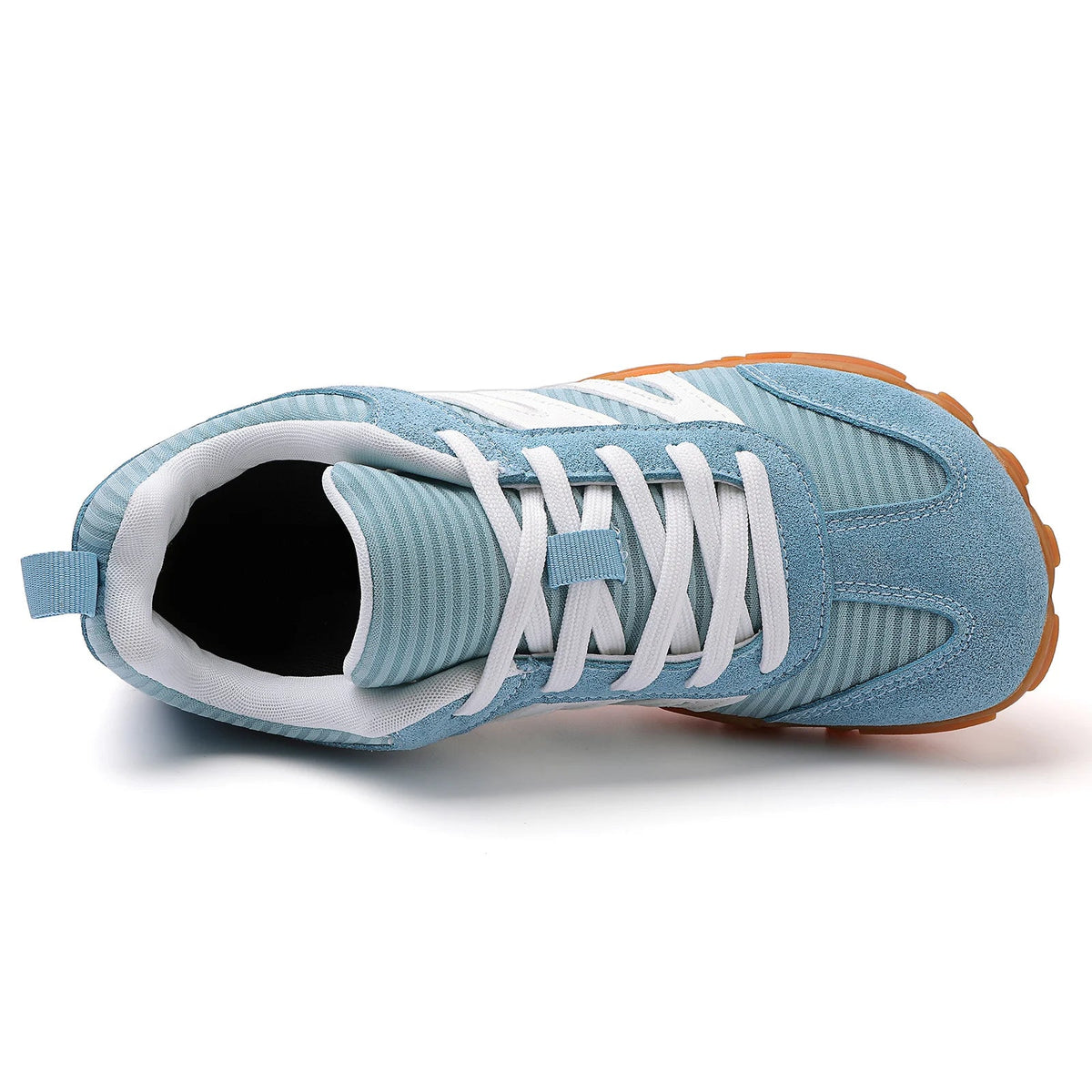 Front view of Harlow black low-top sneakers with closed round toe