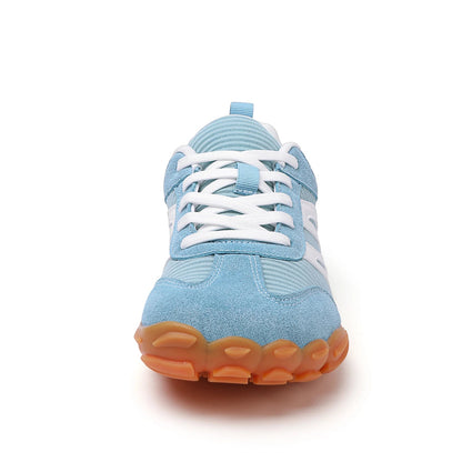 Harlow khaki unisex sneakers with padded ankle collar detail