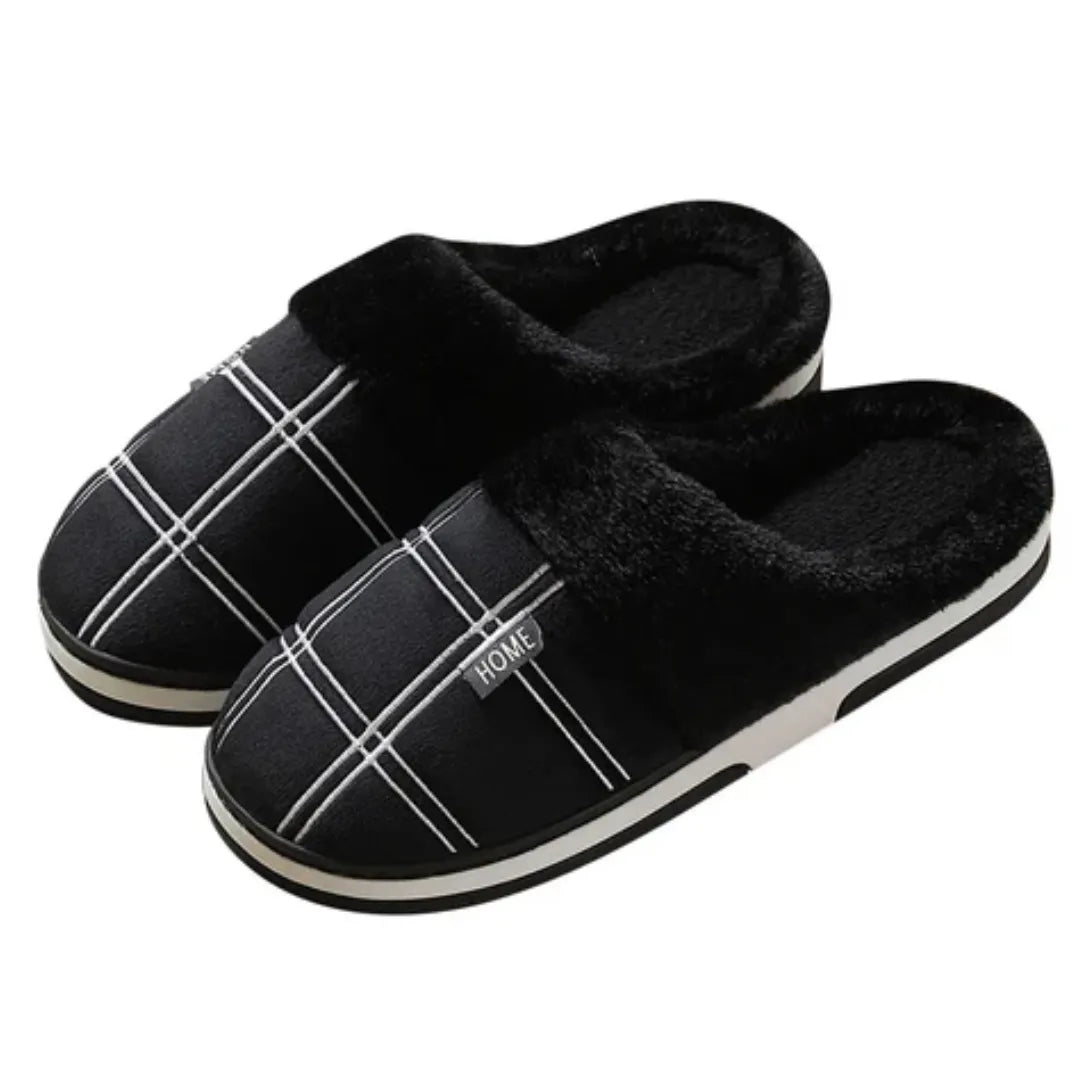 Size guide chart for Huxley plush cotton house slippers