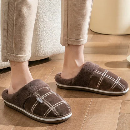 Huxley cotton house slippers showing durable TPR sole detail