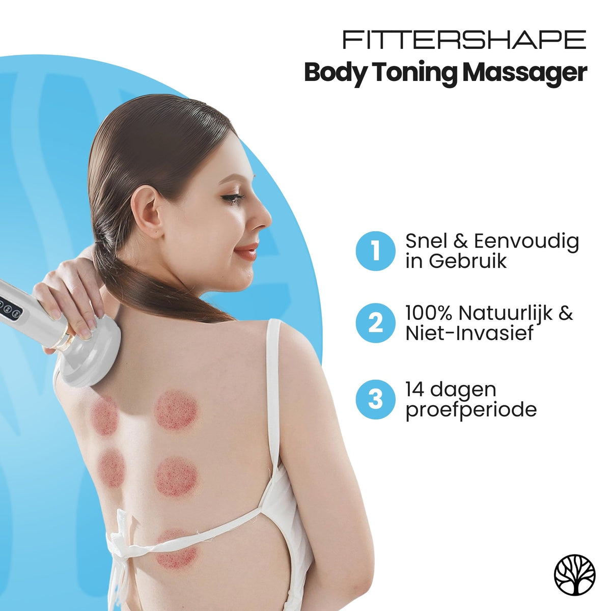 At-home body toning massager targeting cellulite on legs and thighs