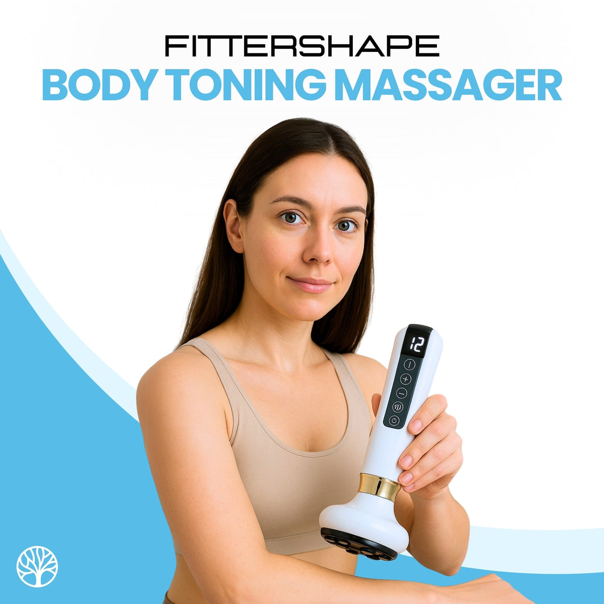 Light therapy body massager for smooth and toned skin at home