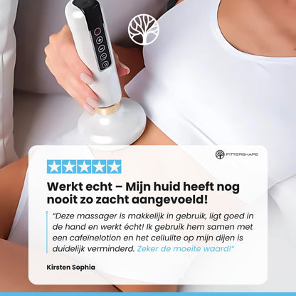 Pain-free cellulite massager device suitable for home use