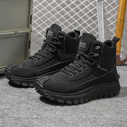 Top-down view of men's cushioned orthopedic sneakers with arch support design