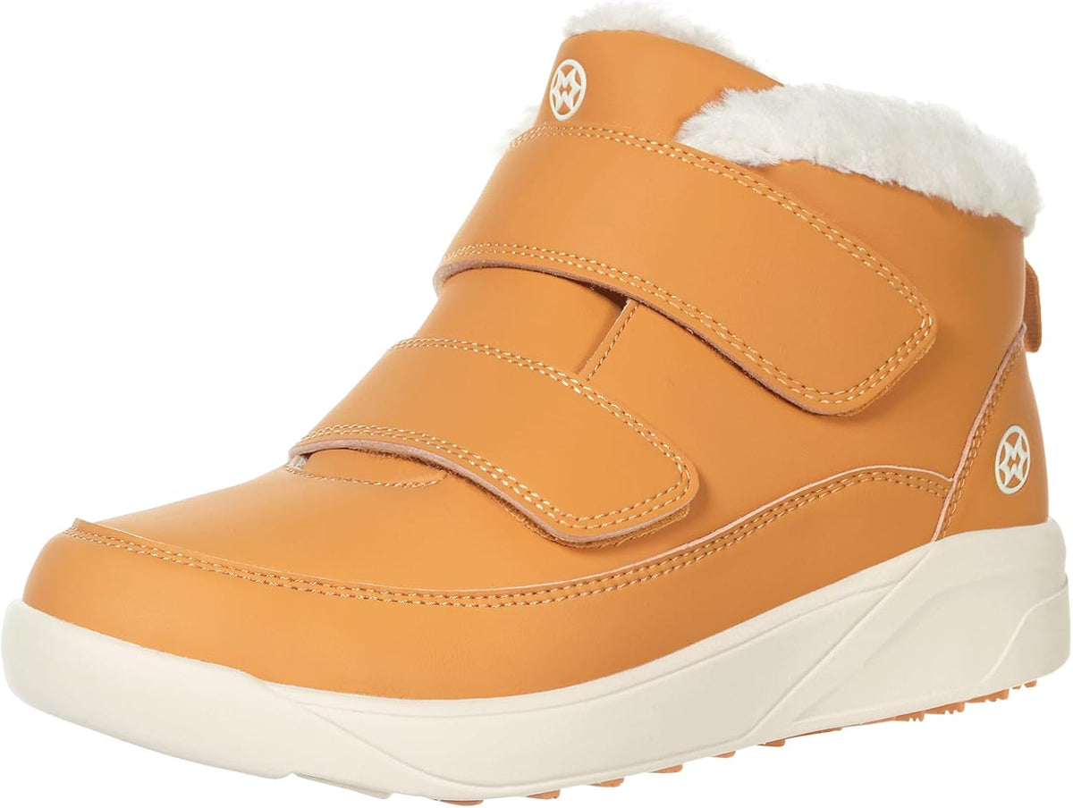 Nordren men's winter ankle boots full pair side profile view
