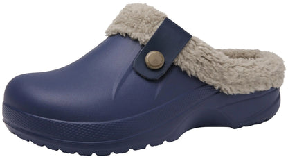 Norval waterproof slippers placed on a patio surface