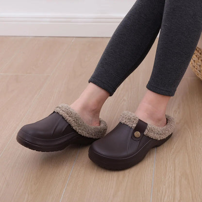 Norval waterproof lined slippers packaged and ready for gifting or travel