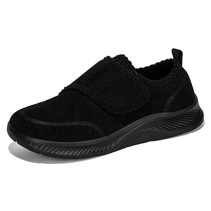 Norwick closed round toe winter walking shoes worn during an everyday outdoor walk