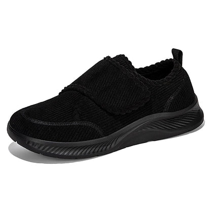 Norwick closed round toe winter walking shoes worn during an everyday outdoor walk