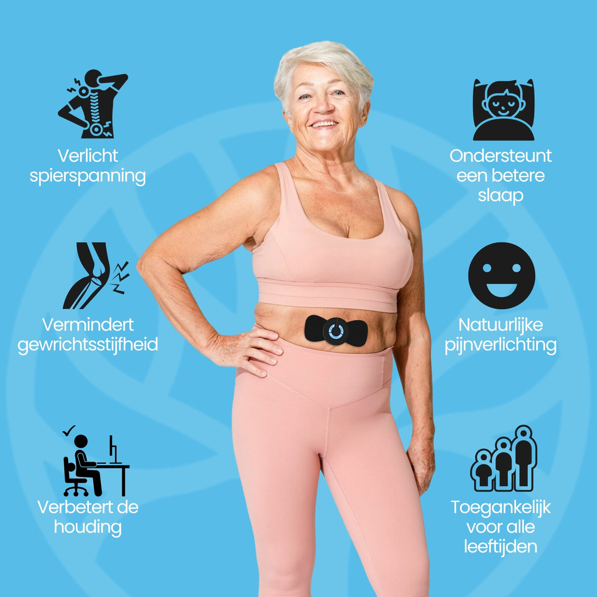 Person using Revano multifunctional massager at home