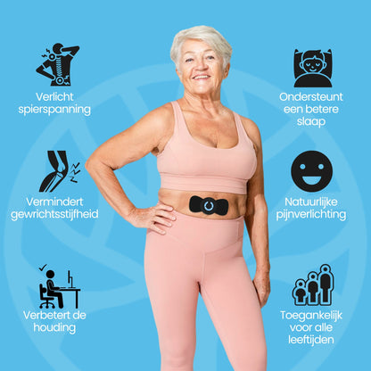 Person using Revano multifunctional massager at home