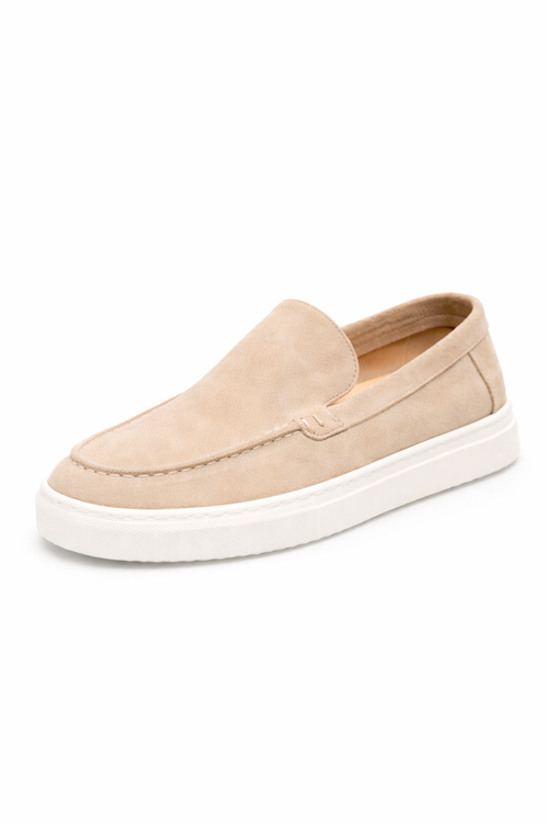 Valerio – Suede Loafer in Sand