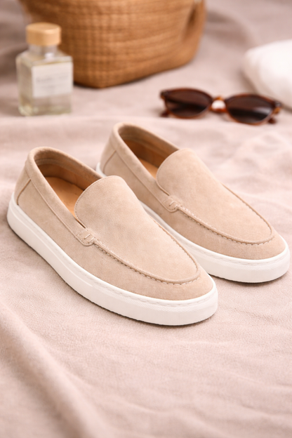 Valerio – Suede Loafer in Sand