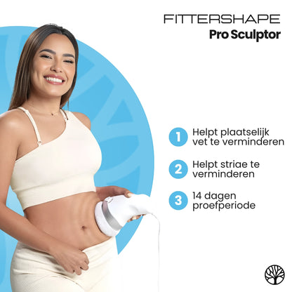 At-home body sculpting device targeting stubborn fat and skin firmness