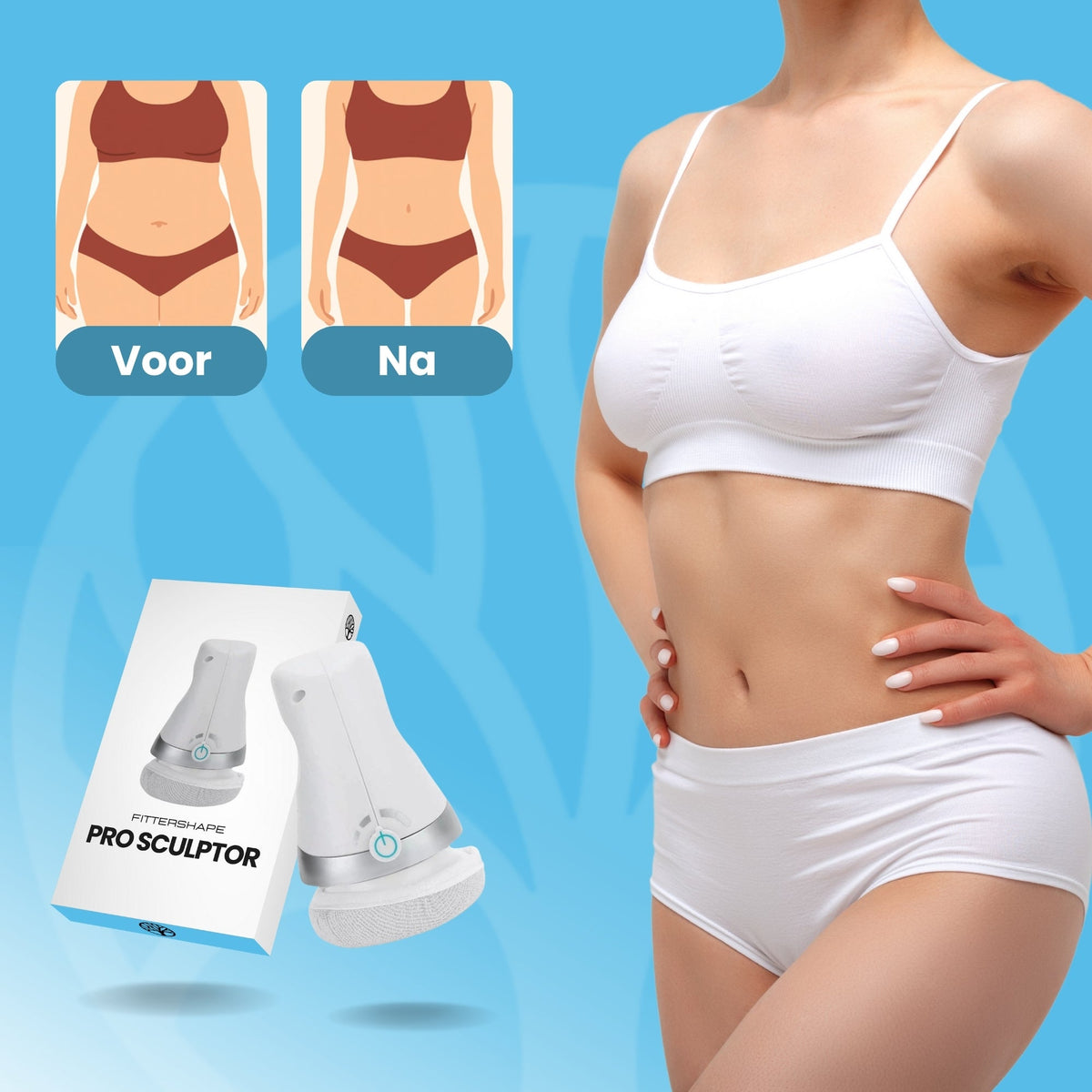 Body sculptor device for firming skin and reducing cellulite at home