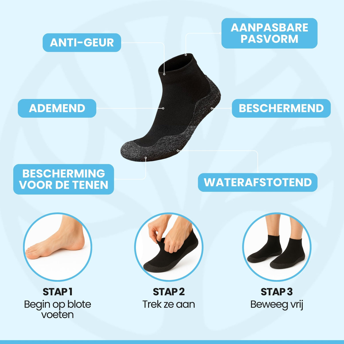 Strideo lightweight sock shoes shown from side profile