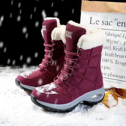 Overhead flat lay of all 3 colour options of Sylvara women's winter boots
