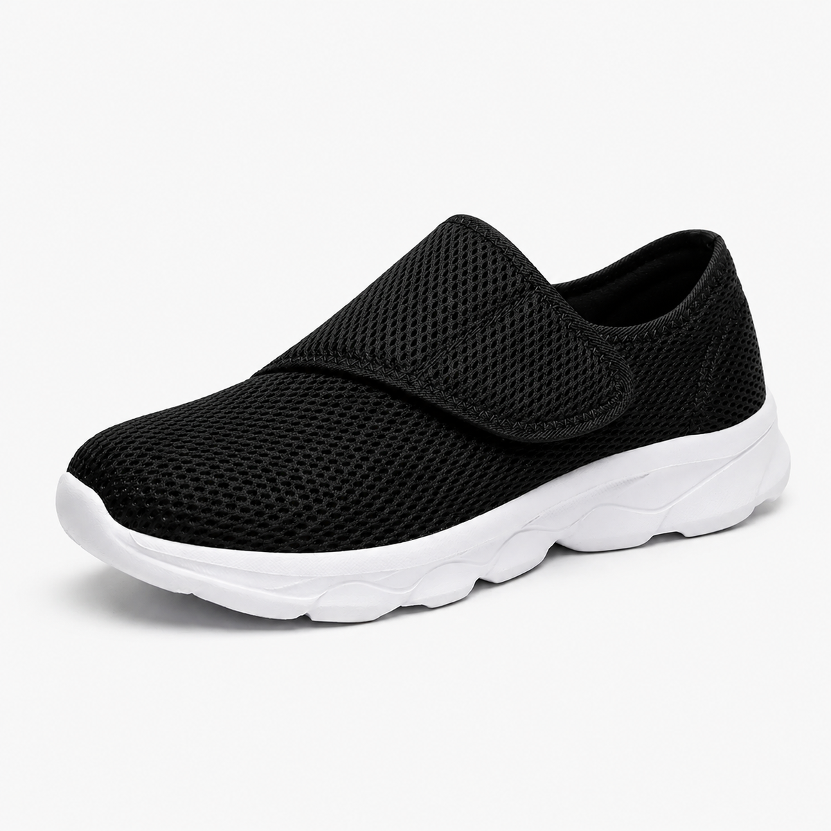Aldwick orthopedic shoe with wide entry opening for easy wear