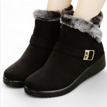 Velara black orthopedic ankle boots for women - arch support design