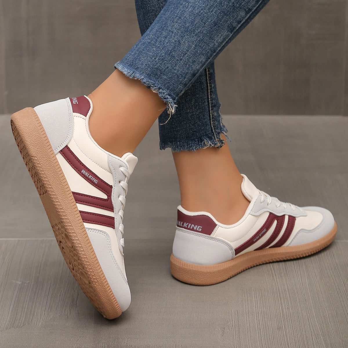 Avara women's orthopedic trainers worn during a casual walk