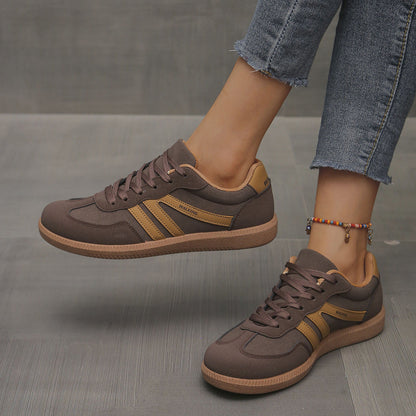 Avara brown orthopedic trainers for women — comfort everyday shoe