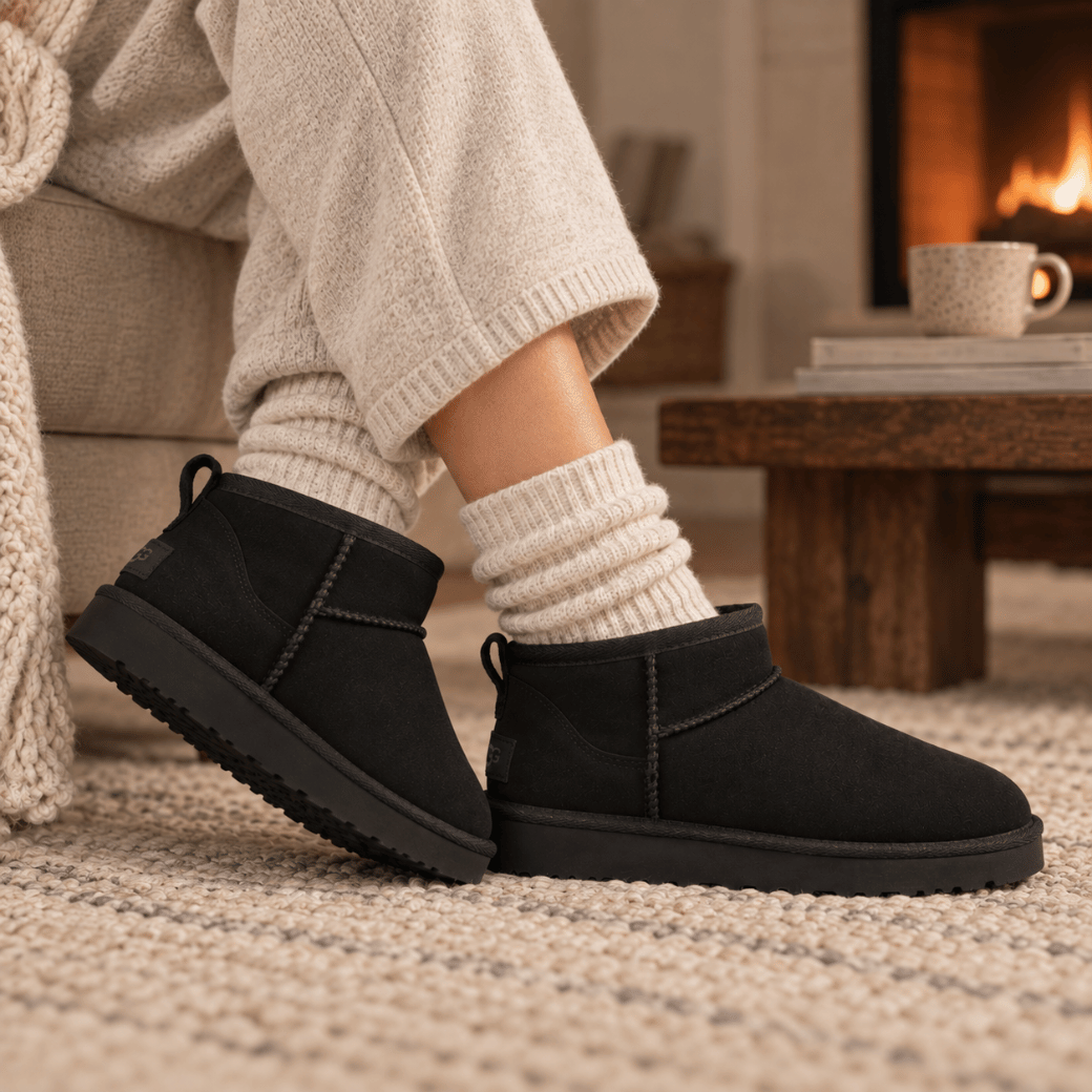 Classic mini boot silhouette comparison low shaft winter boot
