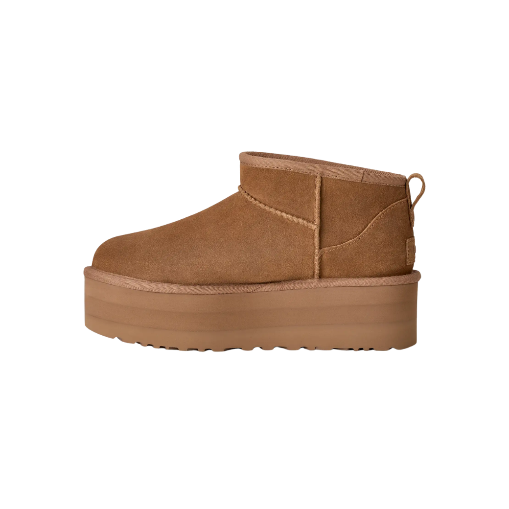 Black sheepskin platform boots for women with EVA sole