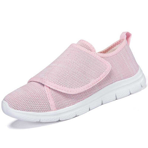 Black women's nursing sneakers ideal for gout and foot swelling
