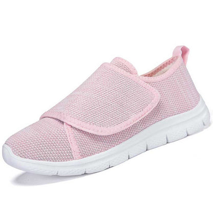 Black women's nursing sneakers ideal for gout and foot swelling