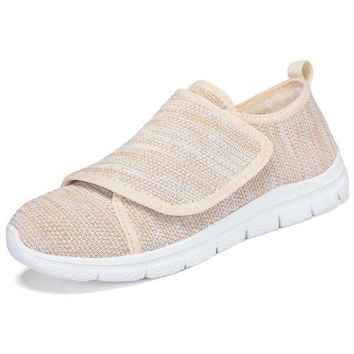 Women's winter comfort sneakers with adjustable velcro fastening