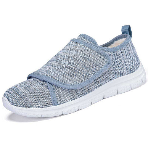 Full-length view of black women's orthopedic nursing sneakers